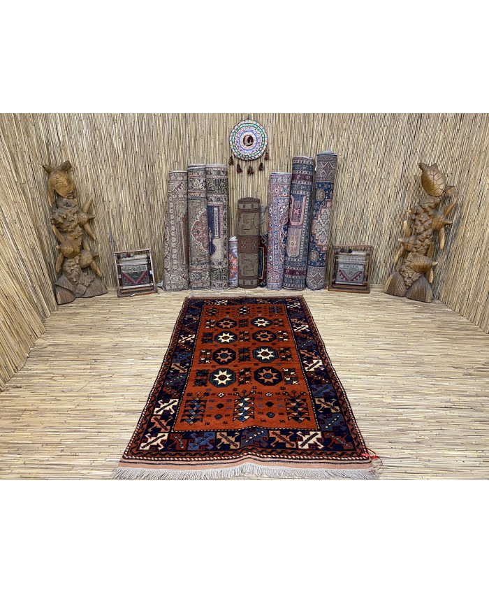 Turkish Çanakkale Ezine Nomadic Handmade Wool on Wool Carpet – FREE SHIPPING..!